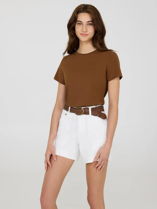 Short Sleeve Crew Neck T-Shirt sold by Suzy Shier