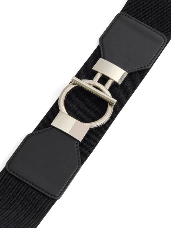 Elastic Belt With Round Toggle Buckle sold by Suzy Shier