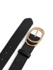 Faux Leather Gold Buckle Belt sold by Suzy Shier