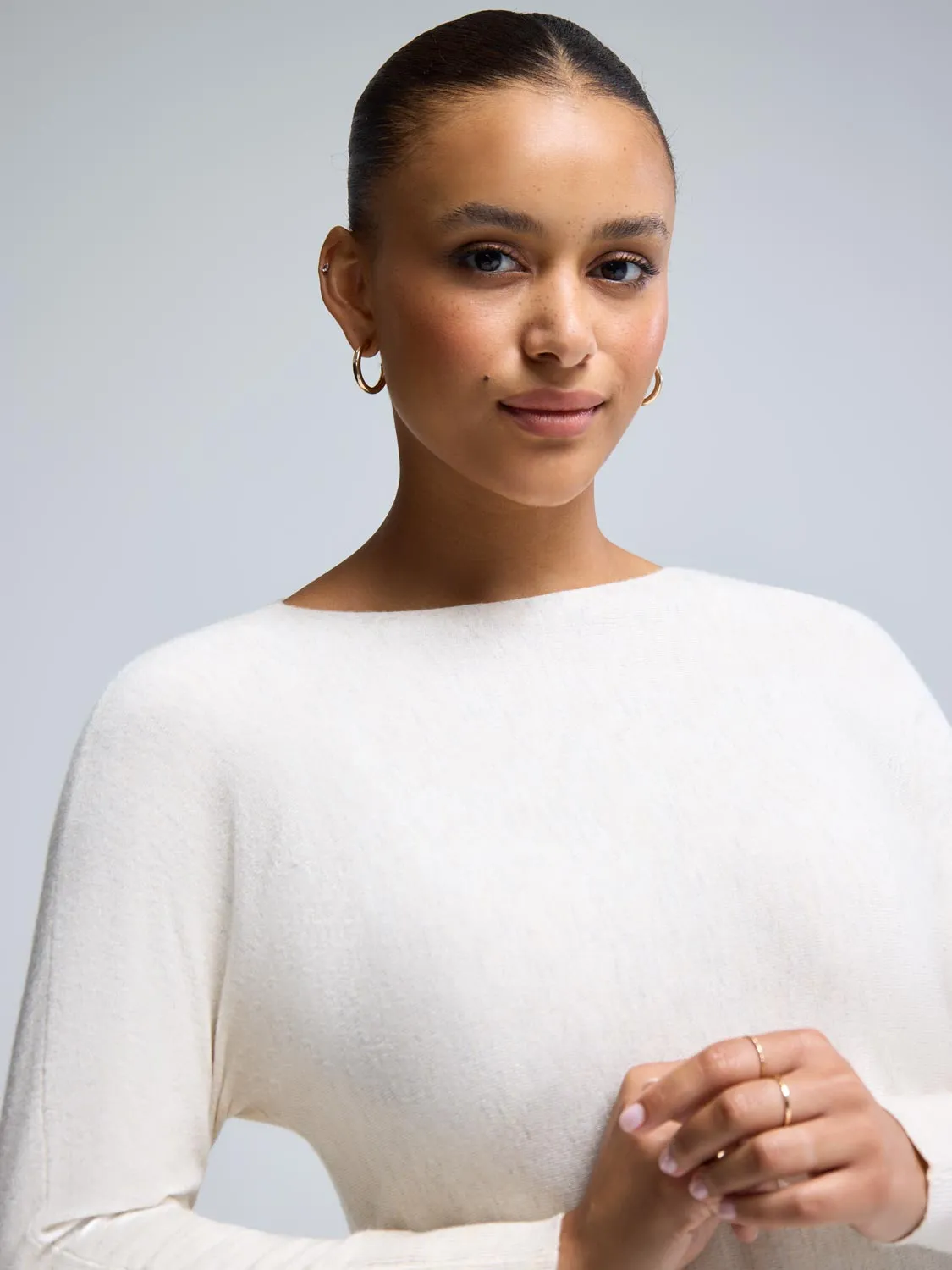 3/4 Dolman Sleeve Boat Neck Sweater sold by Suzy Shier product image thumbnail 5