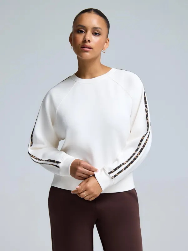 Cloud Fleece Sweatshirt With Animal Print sold by Suzy Shier