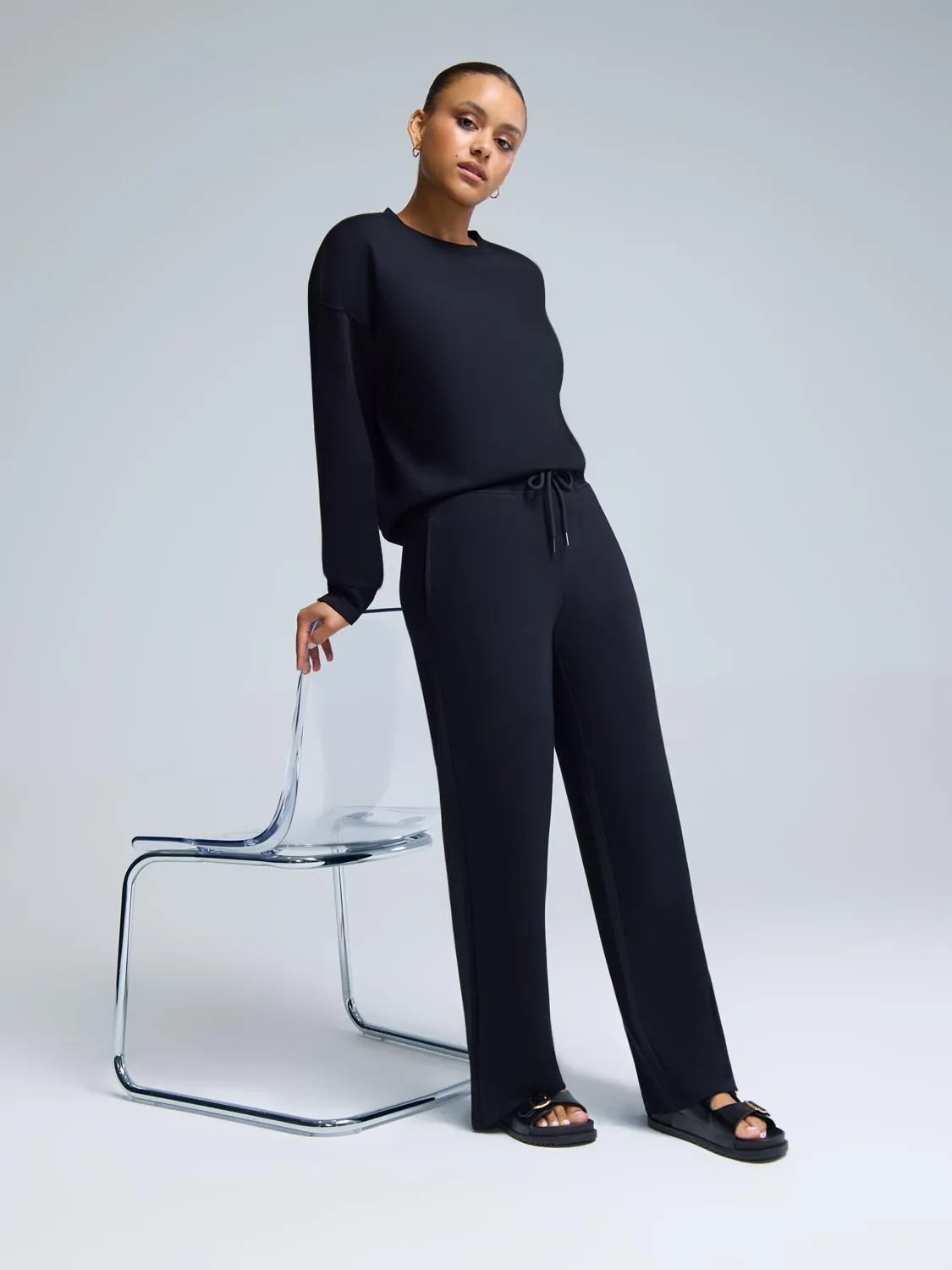 Cloud Fleece Wide-Leg Pants sold by Suzy Shier