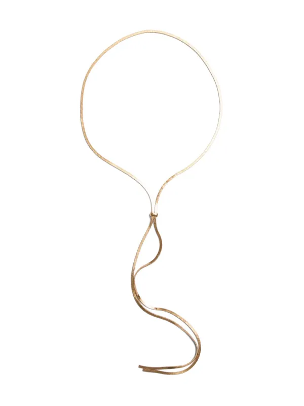 Snake Chain Lariat Necklace sold by Suzy Shier