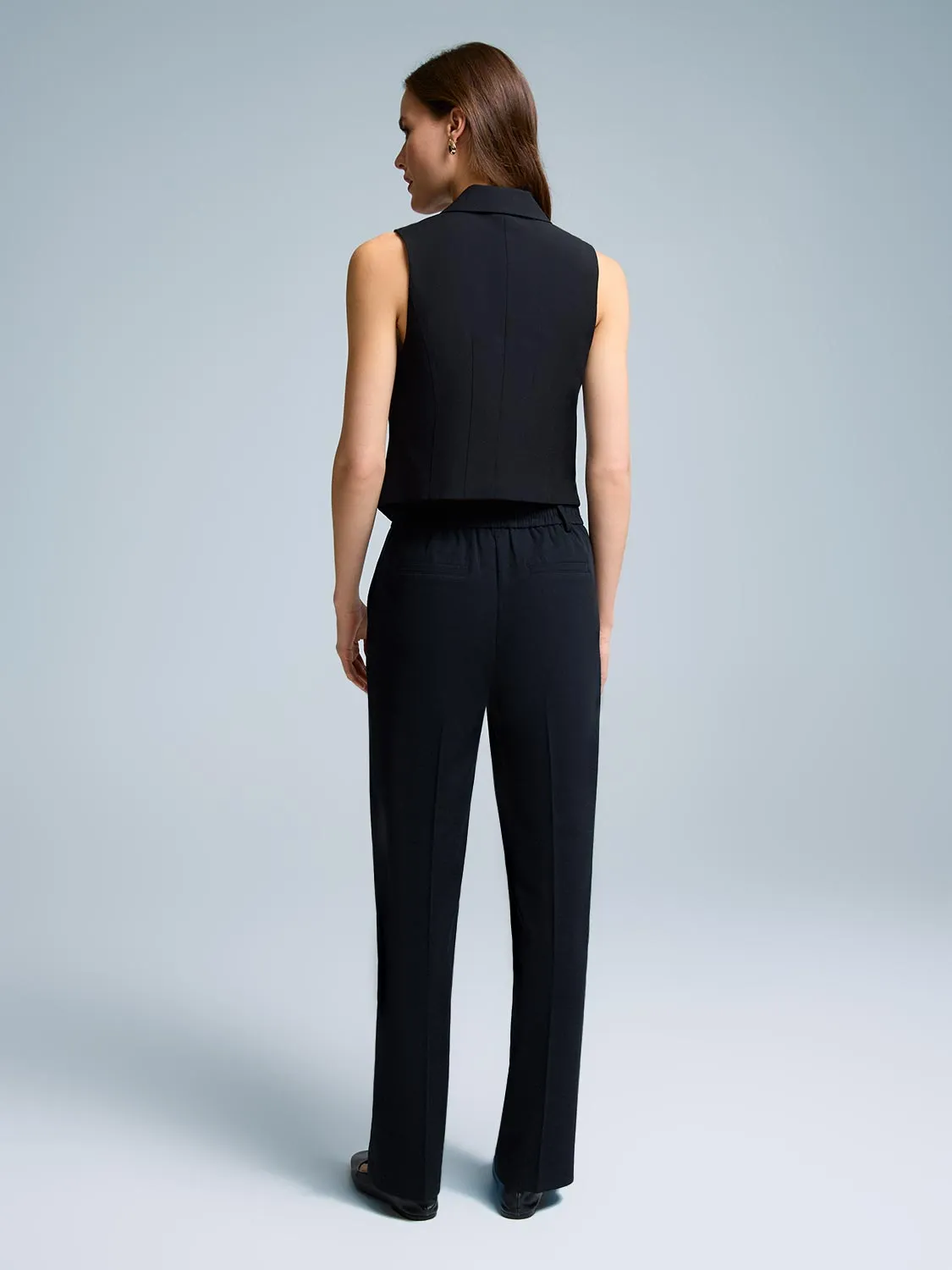 Button-Up Collared Vest sold by Suzy Shier product image thumbnail 4