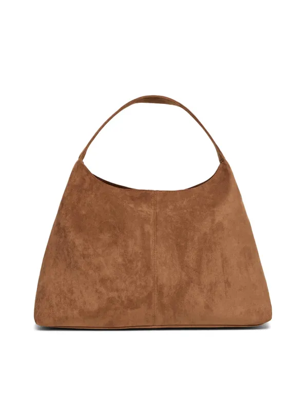 Faux Suede Shoulder Bag sold by Suzy Shier