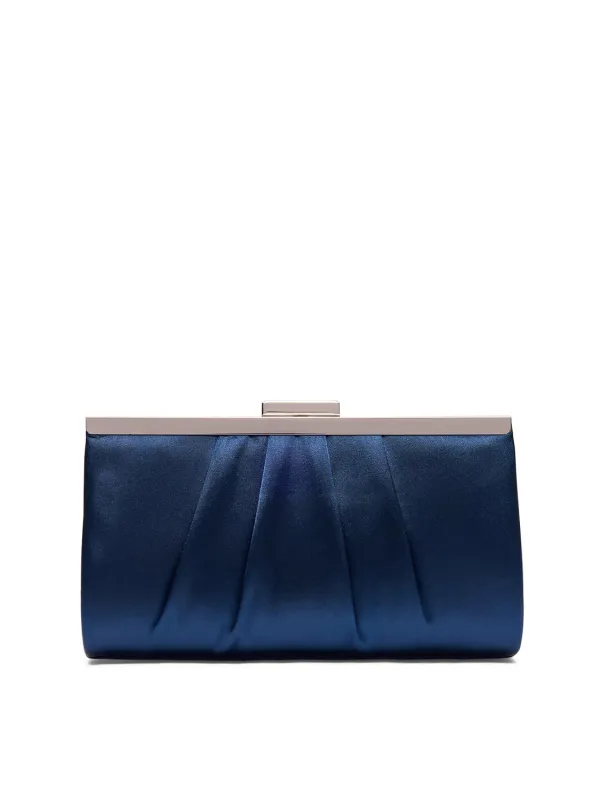 Pleated Satin Clutch sold by Suzy Shier