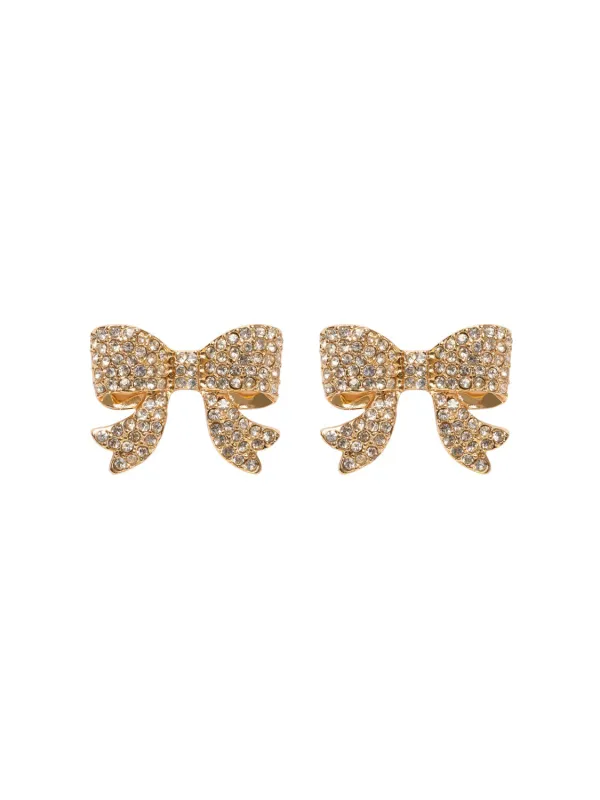 Diamond Bow Earrings sold by Suzy Shier