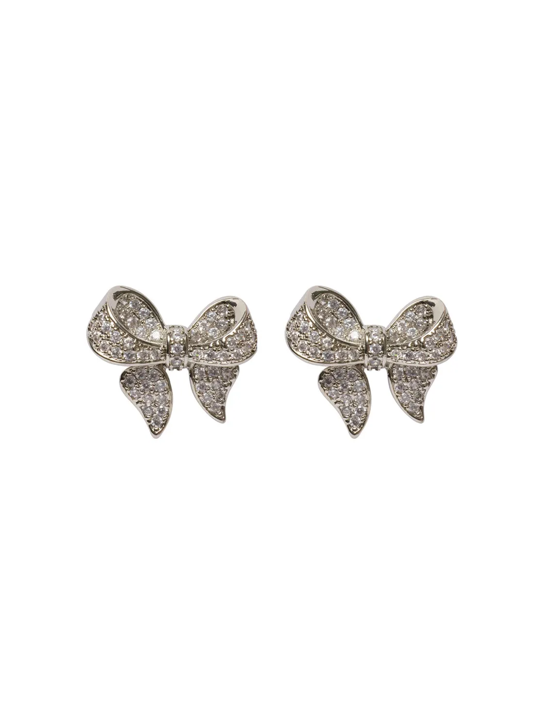 Pave Bow Earrings sold by Suzy Shier