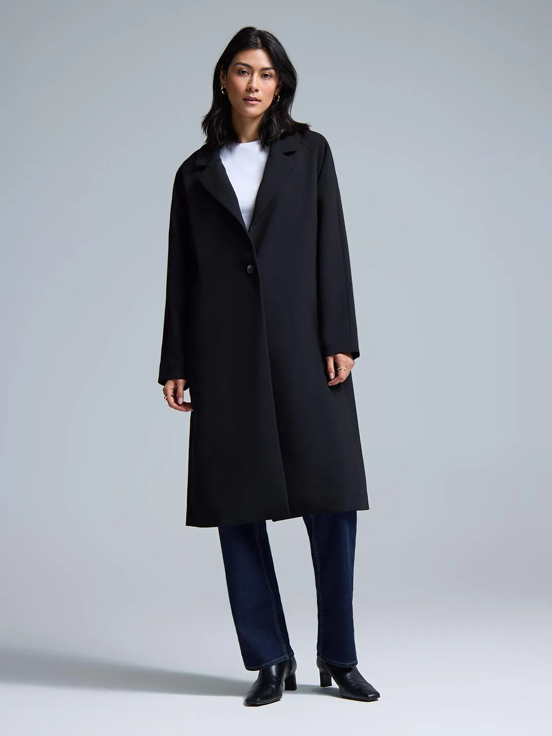 Light Weight Raglan Coat sold by Suzy Shier product image thumbnail 2