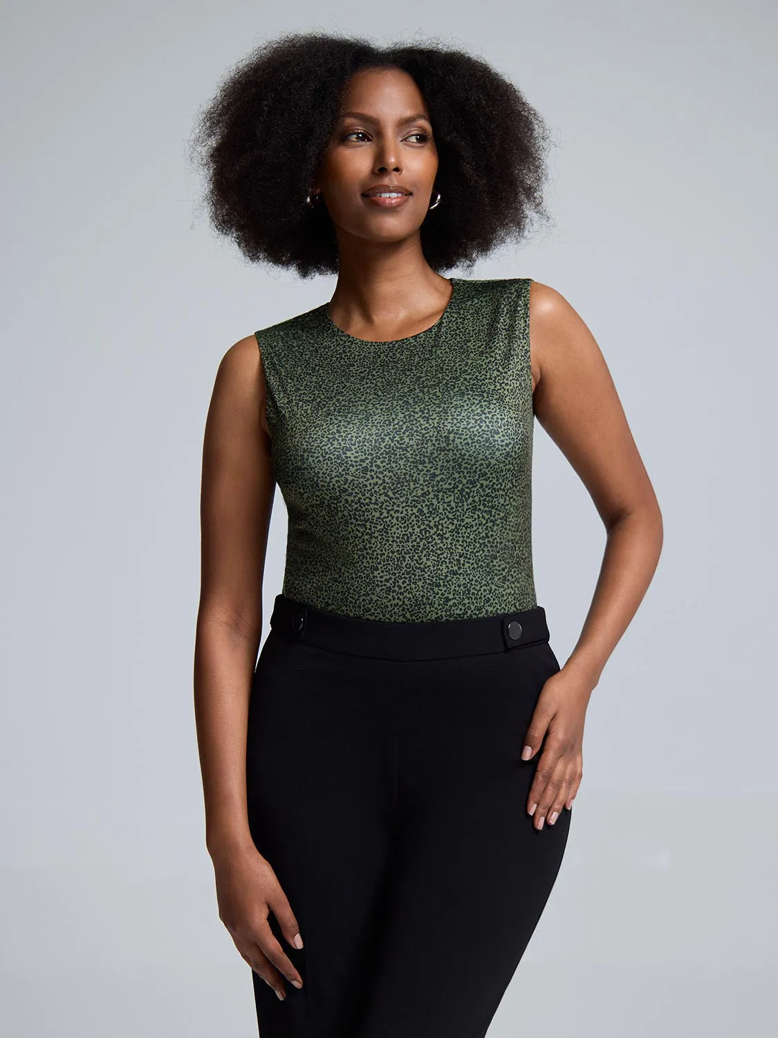 Double Layer Leopard Print Tank Top sold by Suzy Shier