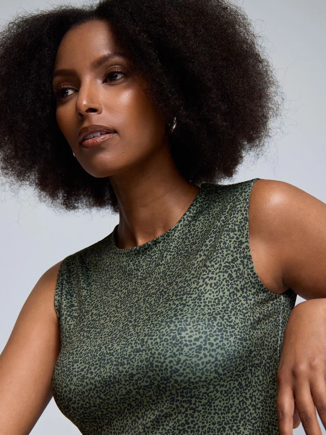 Double Layer Leopard Print Tank Top sold by Suzy Shier product image thumbnail 2