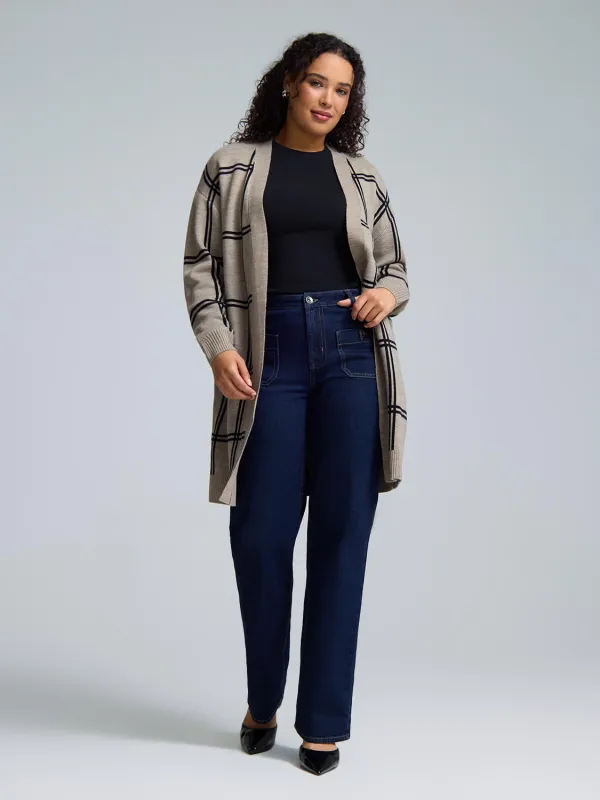 Jacquard Open Coatigan sold by Suzy Shier