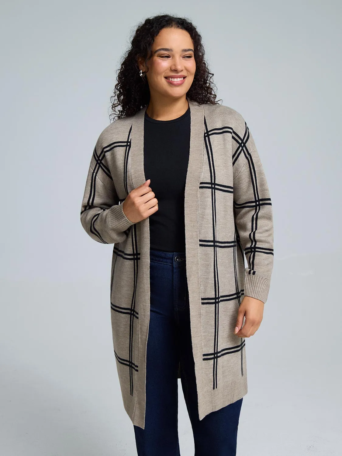 Jacquard Open Coatigan sold by Suzy Shier product image thumbnail 3