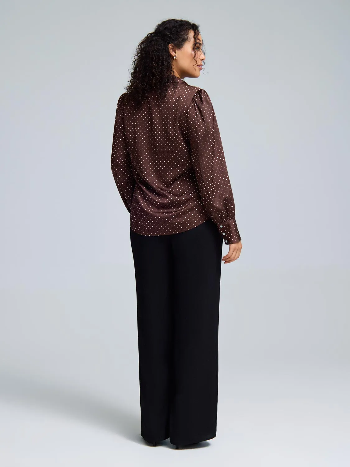 Polka Dot Blouse sold by Suzy Shier product image thumbnail 4