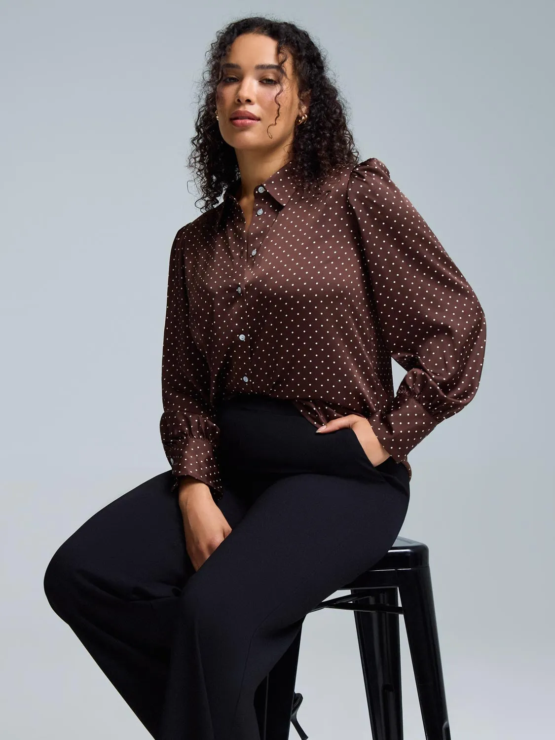 Polka Dot Blouse sold by Suzy Shier