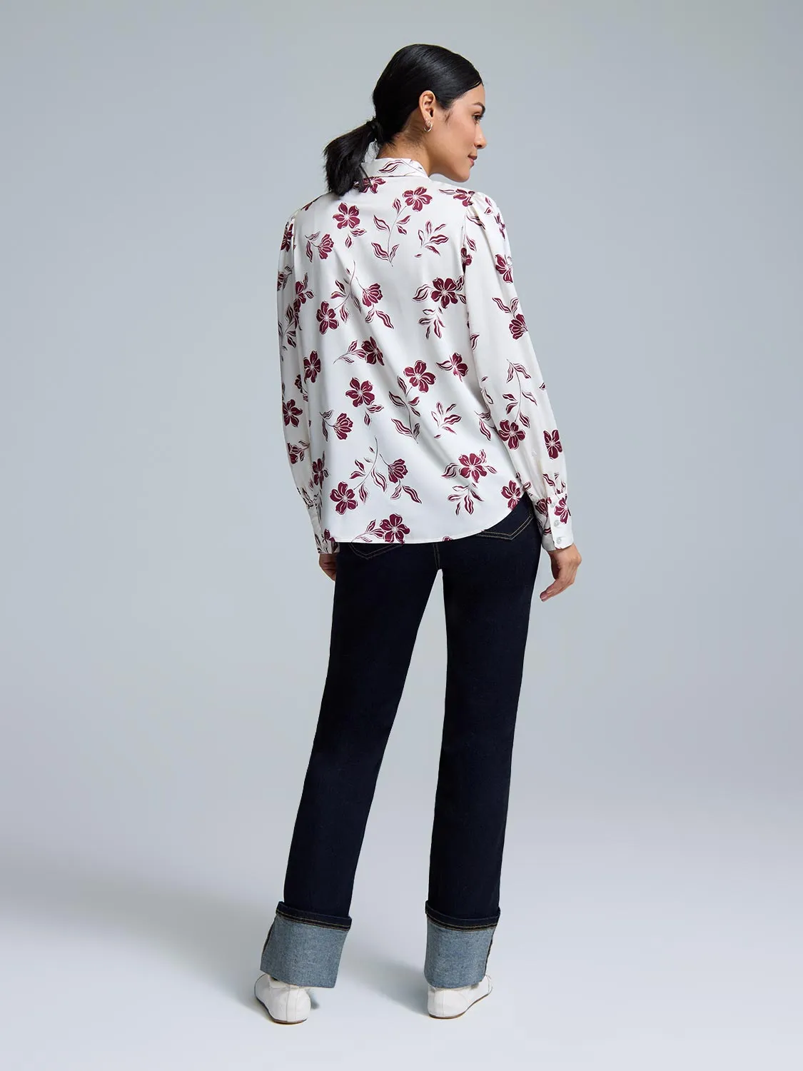Floral Print Blouse sold by Suzy Shier product image thumbnail 4