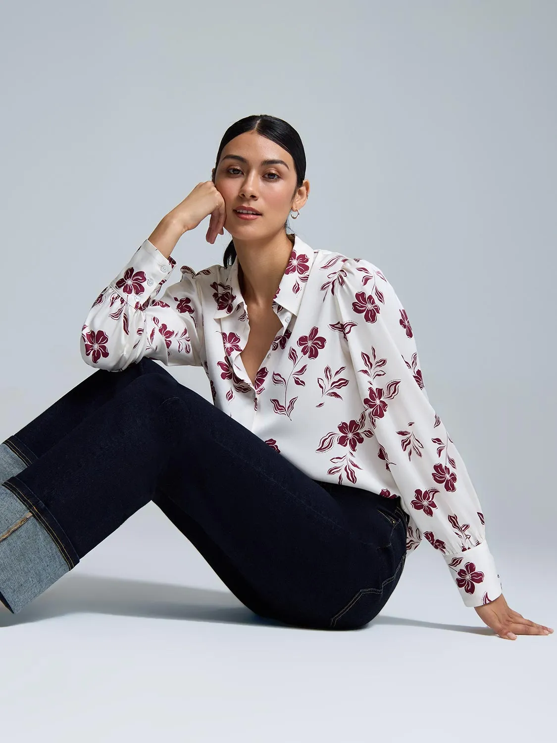 Floral Print Blouse sold by Suzy Shier