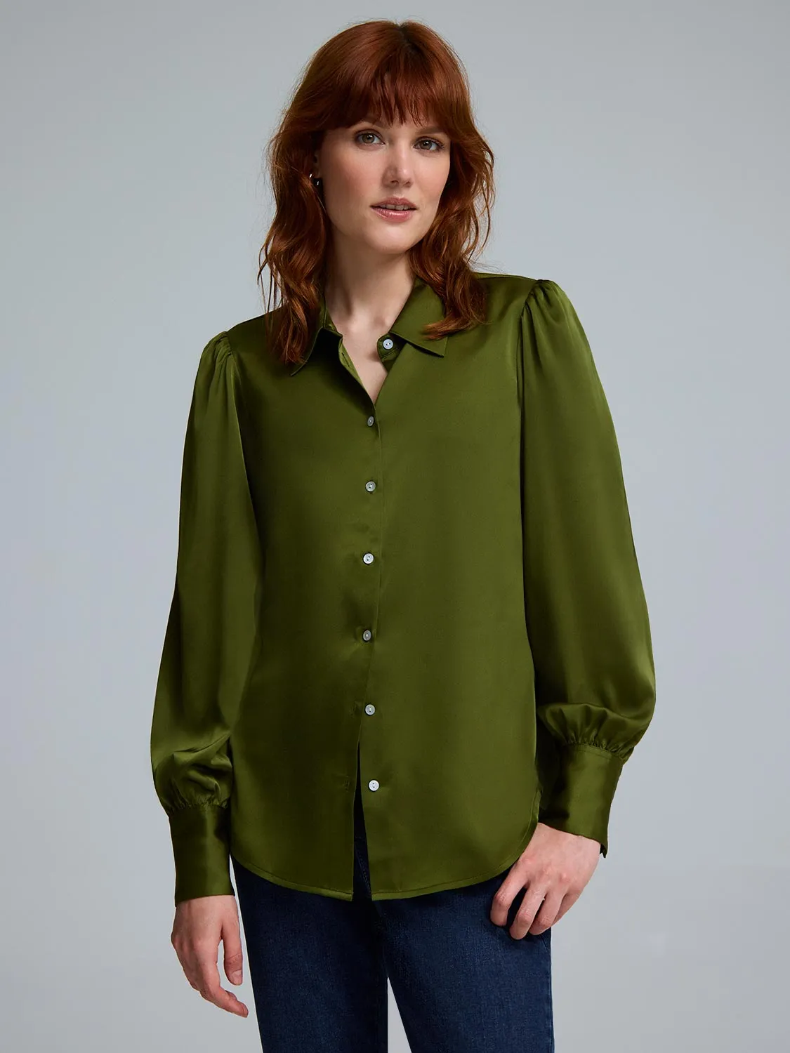 Satin-Like Blouse sold by Suzy Shier product image thumbnail 2