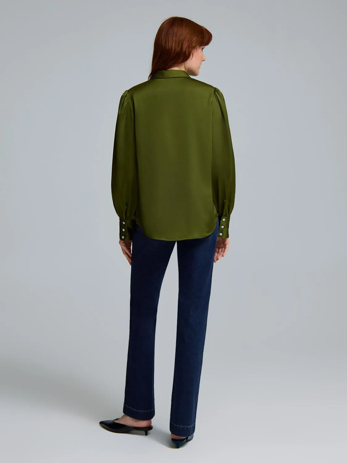Satin-Like Blouse sold by Suzy Shier product image thumbnail 4
