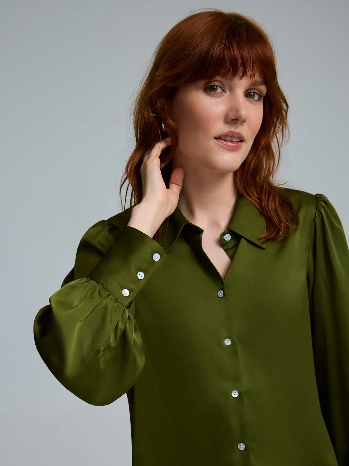 Satin-Like Blouse sold by Suzy Shier product image thumbnail 3