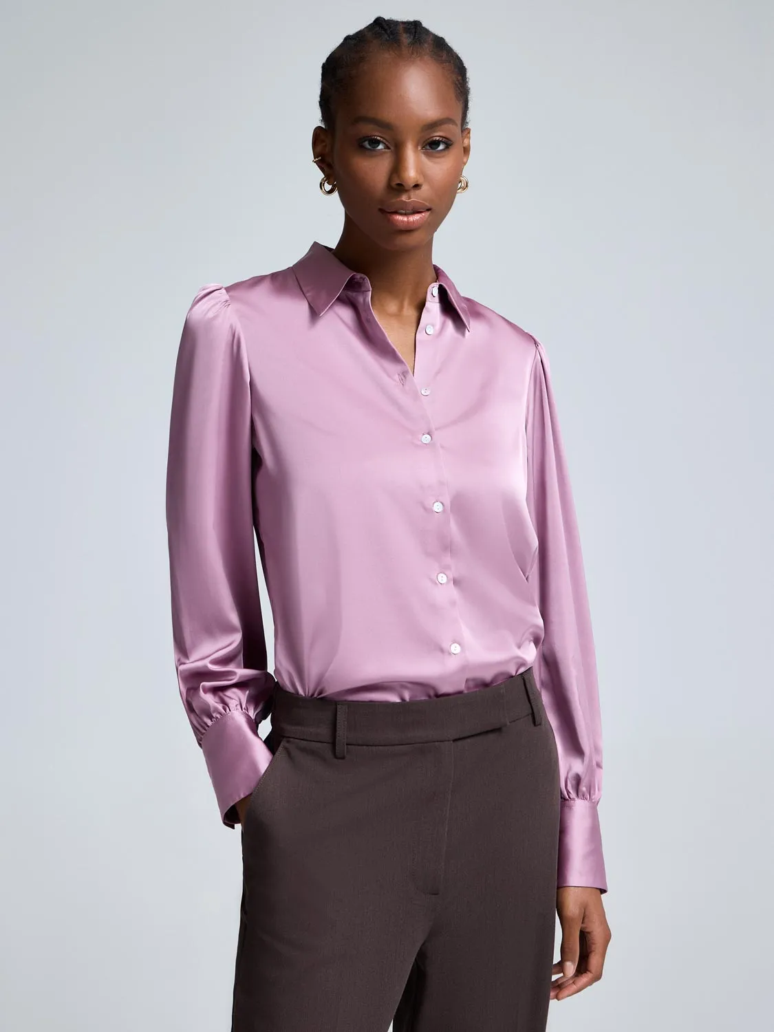 Satin-Like Blouse sold by Suzy Shier product image thumbnail 5