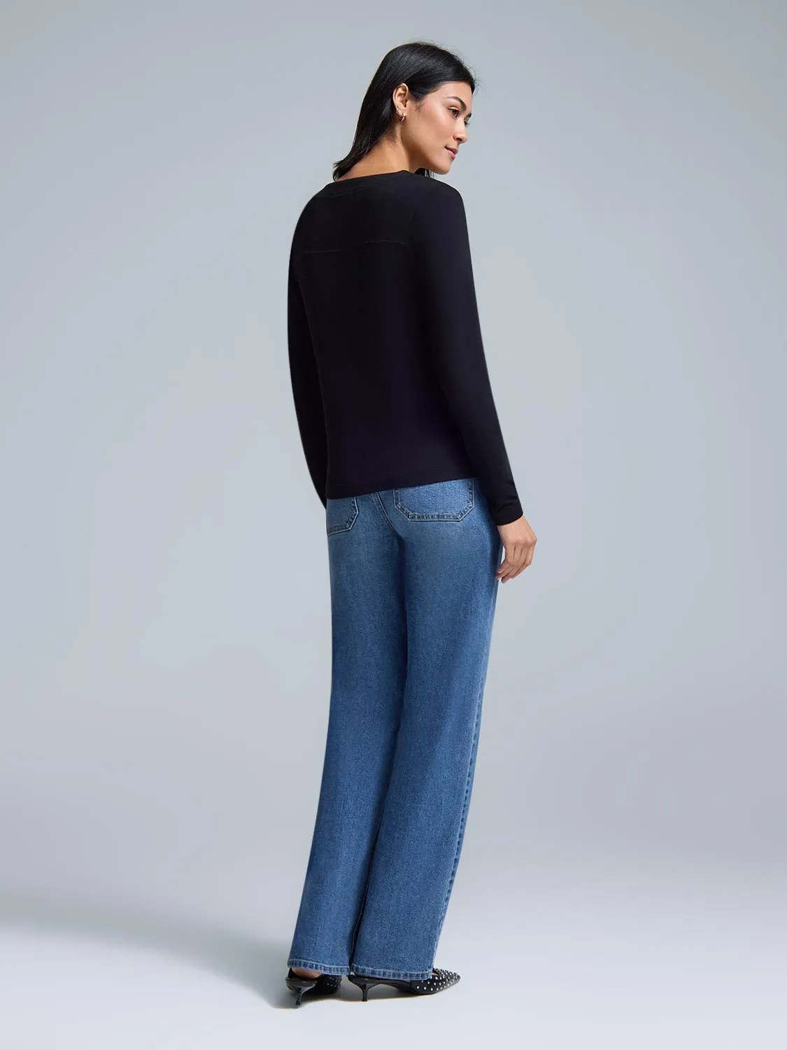 Jersey Henley Top sold by Suzy Shier product image thumbnail 3
