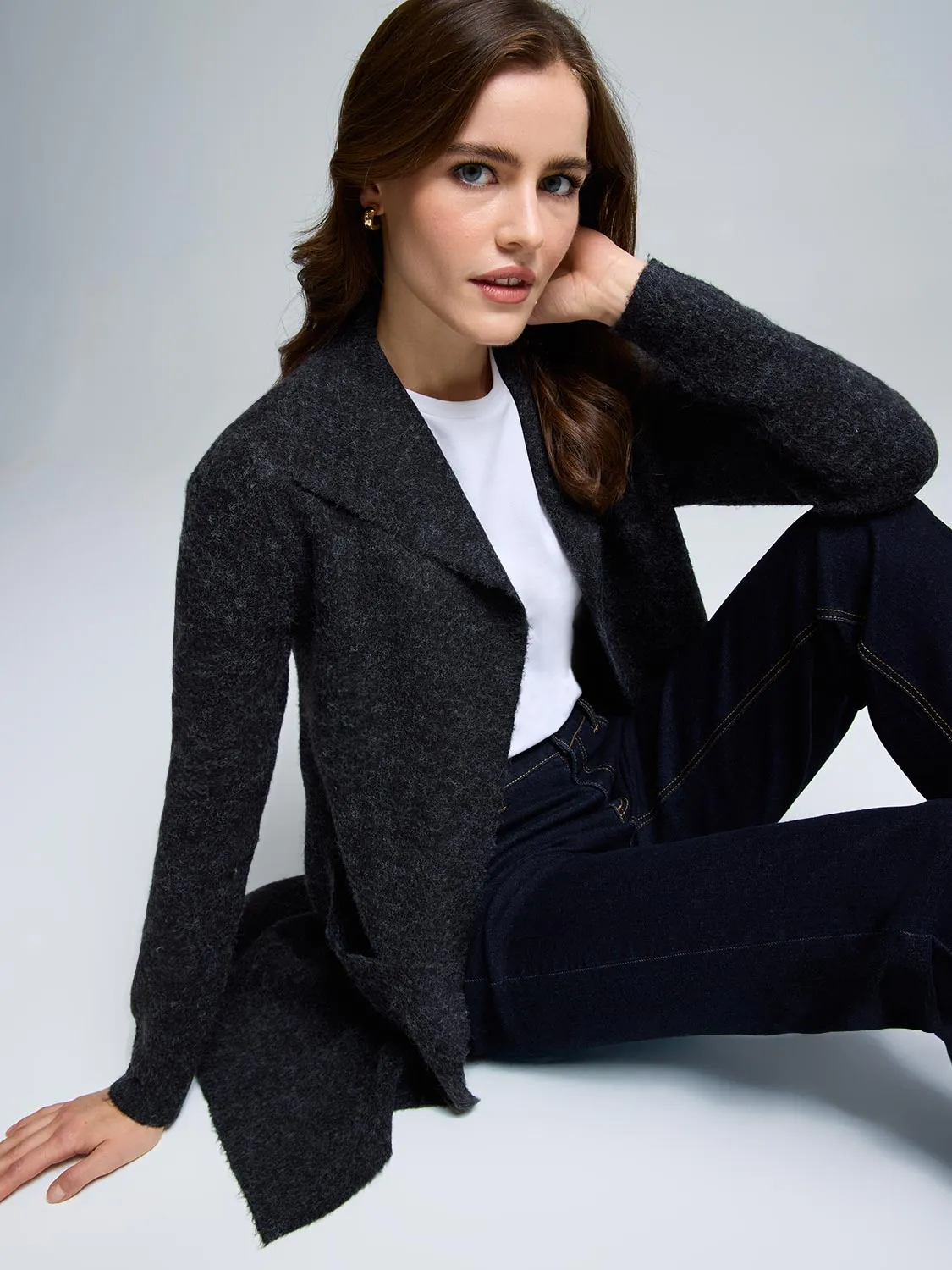 Collared Coatigan sold by Suzy Shier