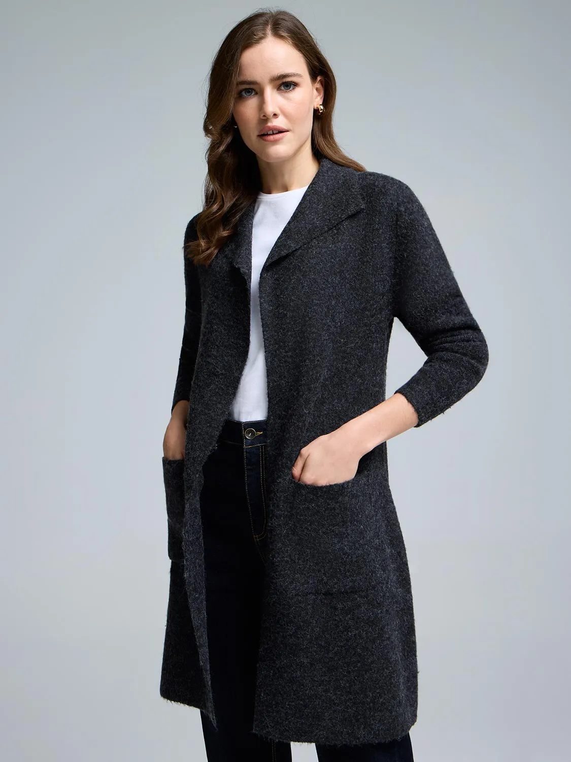 Collared Coatigan sold by Suzy Shier product image thumbnail 3