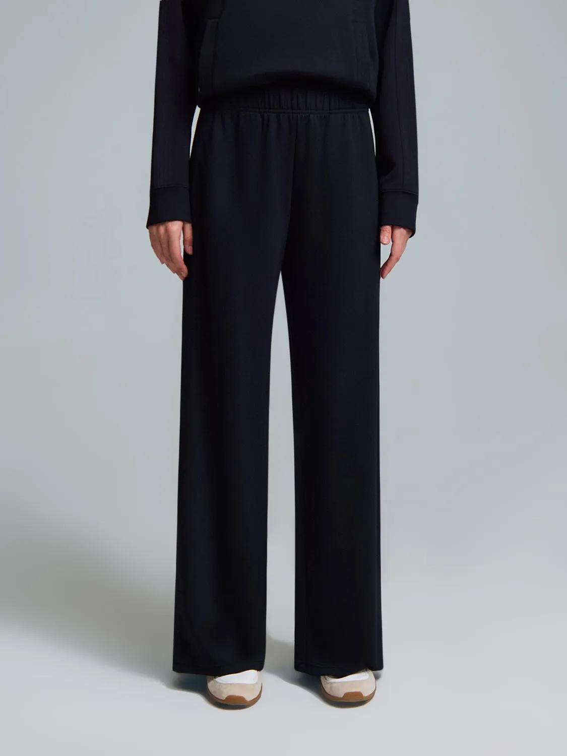 Cloud Fleece Slit Hem Wide-Leg Pants sold by Suzy Shier product image thumbnail 3