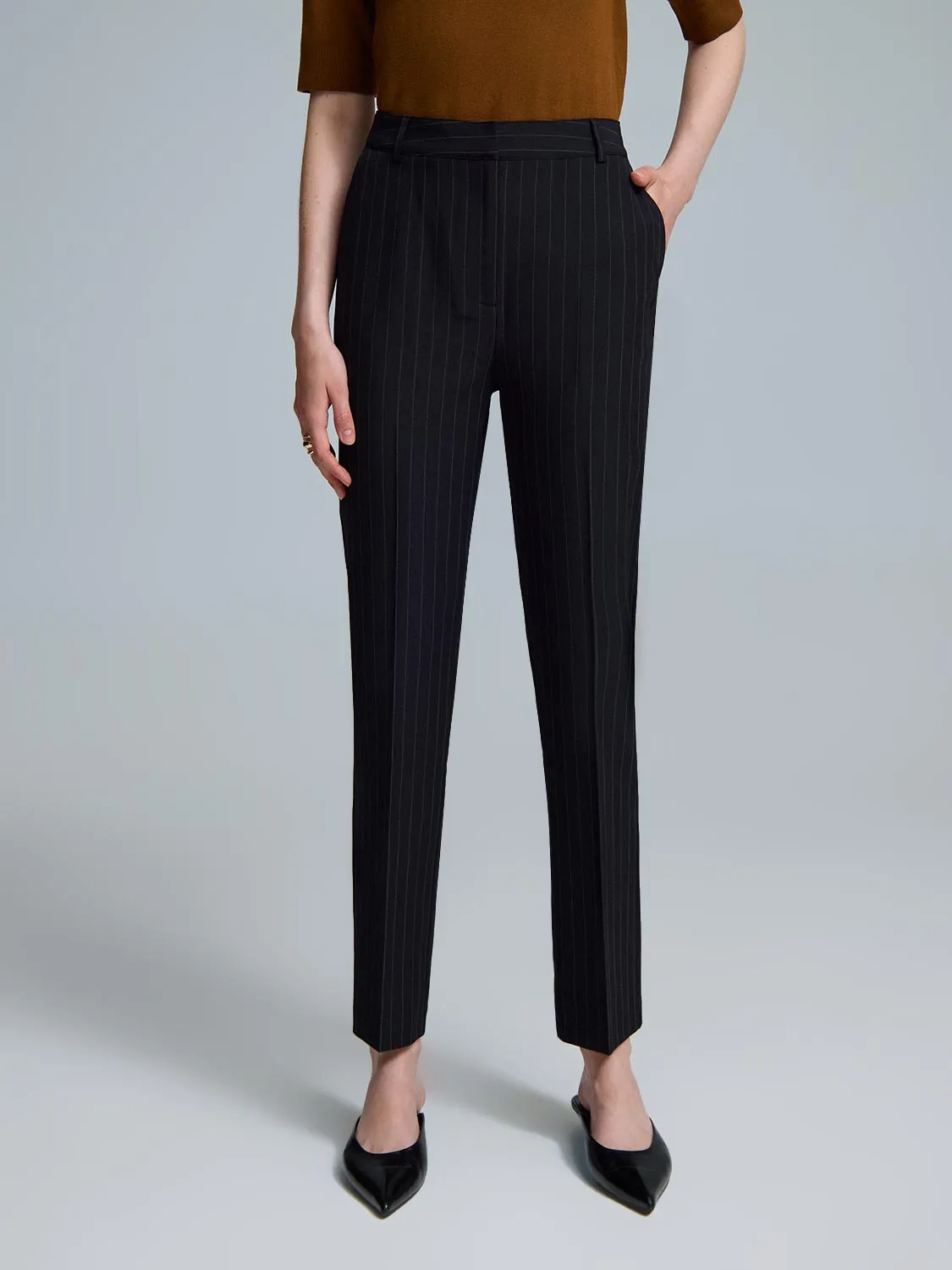 Pinstripe Pants sold by Suzy Shier product image thumbnail 3