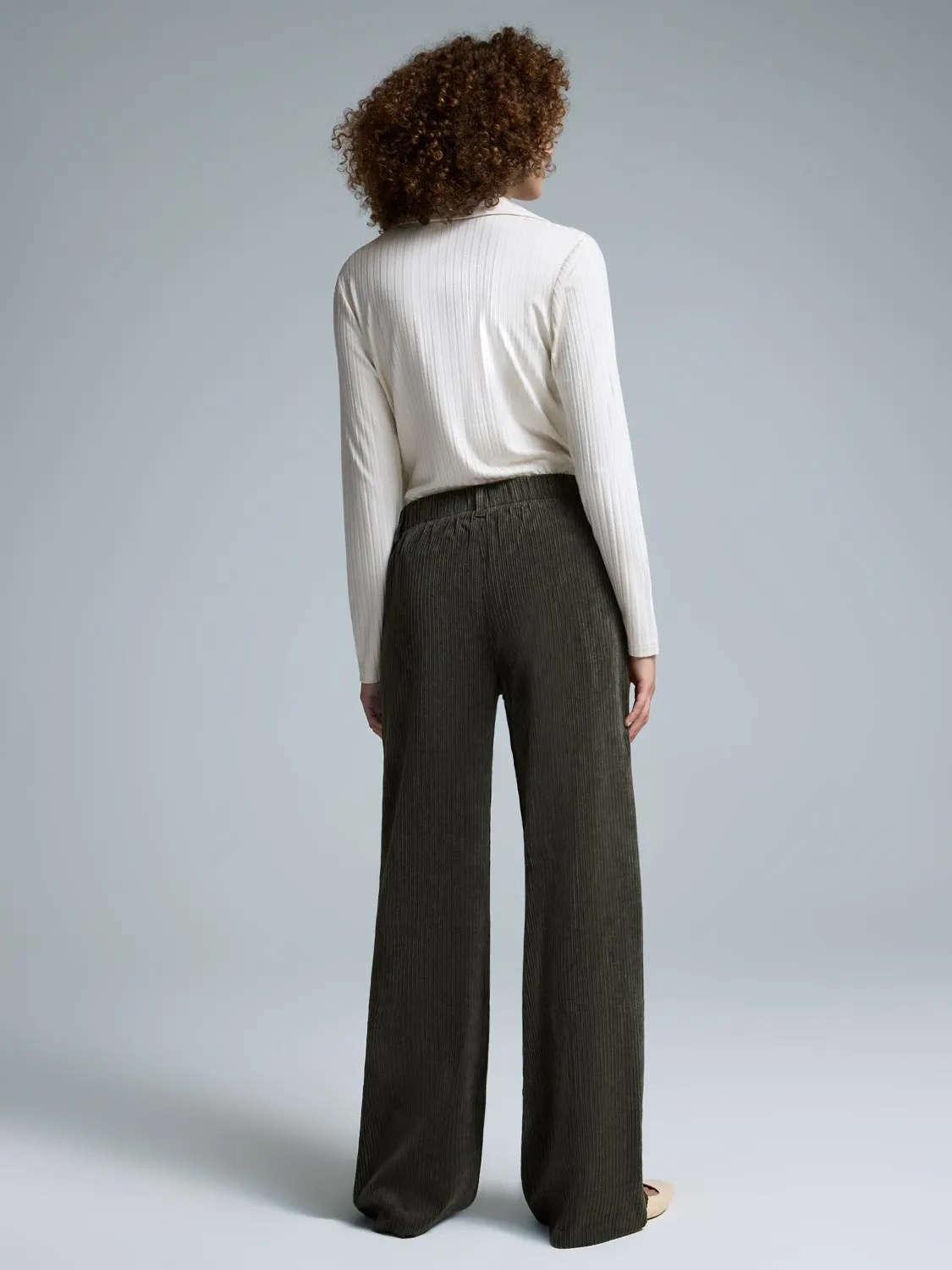 Wide-Leg Corduroy Pants sold by Suzy Shier product image thumbnail 5