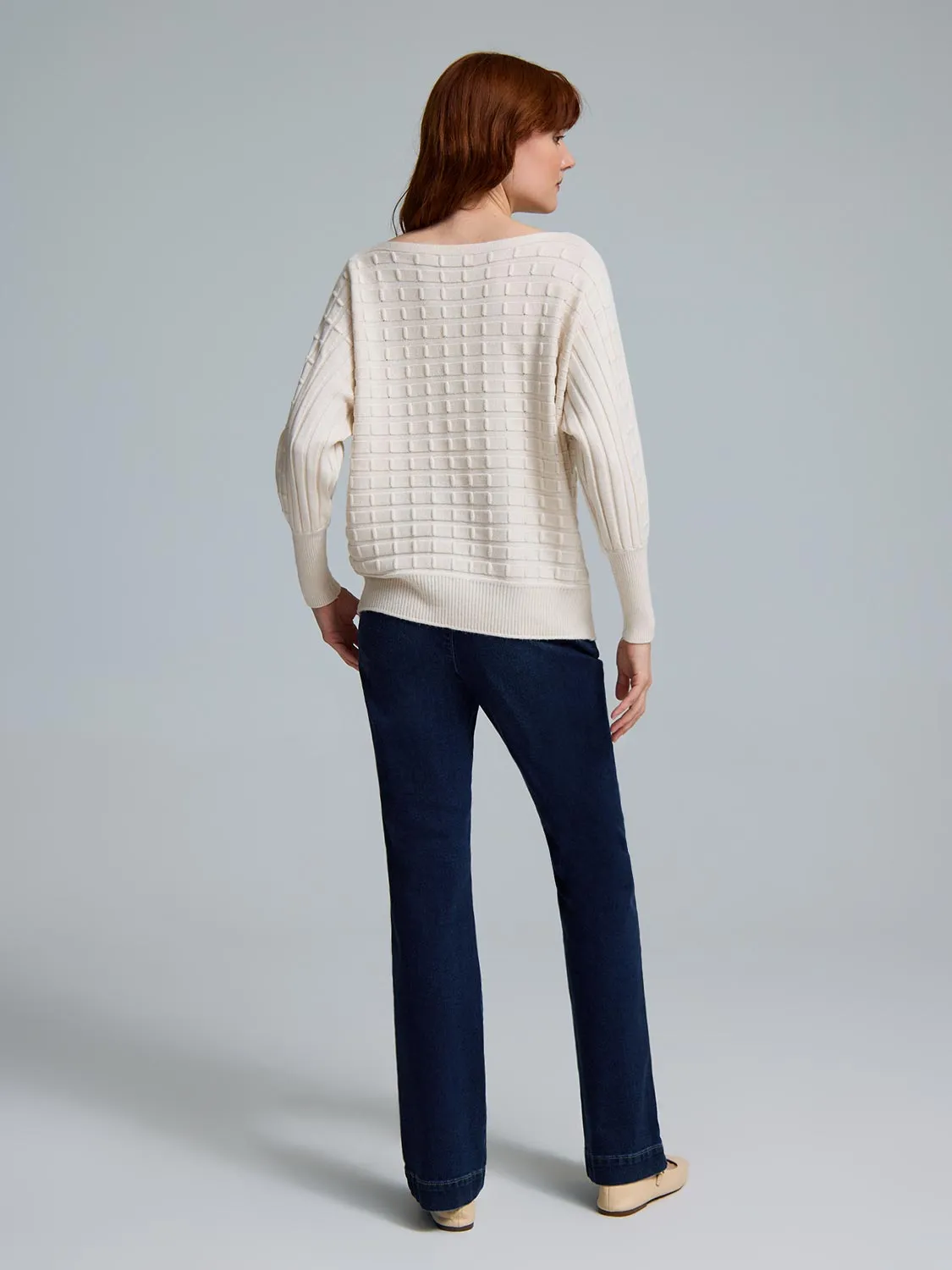 Dolman Sleeve Cable Knit Sweater sold by Suzy Shier product image thumbnail 3