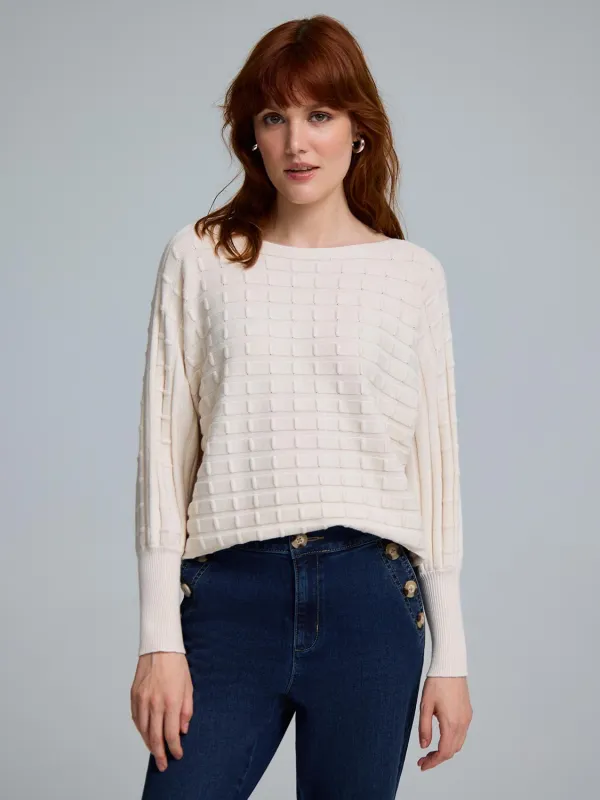 Dolman Sleeve Cable Knit Sweater sold by Suzy Shier