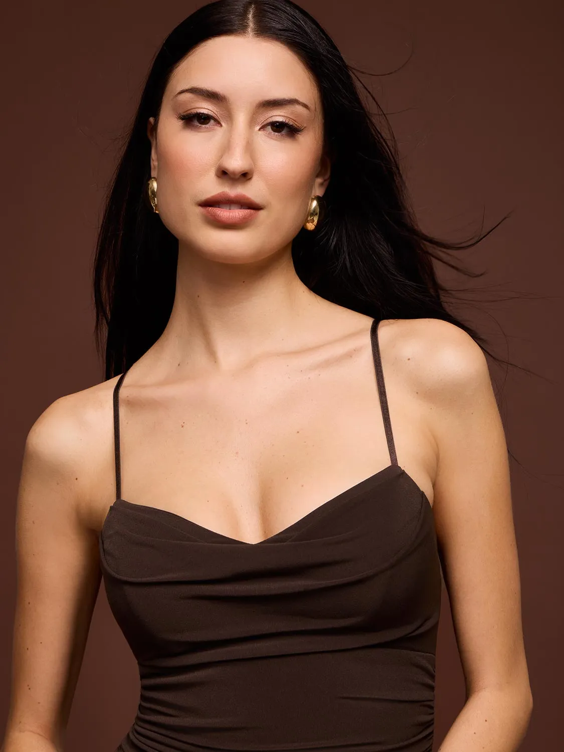 Cowl Neck Gown sold by Suzy Shier product image thumbnail 5