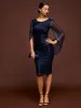 Metallic Crinkle Knit Sheath Dress With Cape sold by Suzy Shier