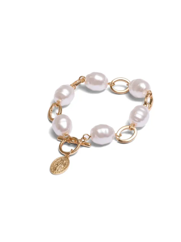 Pearl Toggle Bracelet sold by Suzy Shier