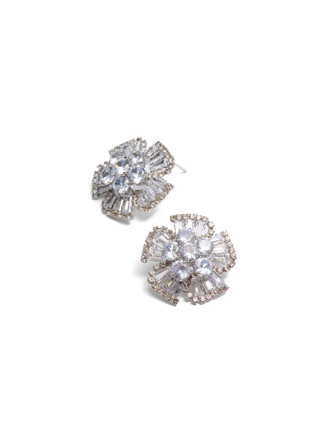 Crystal Flower Earrings sold by Suzy Shier
