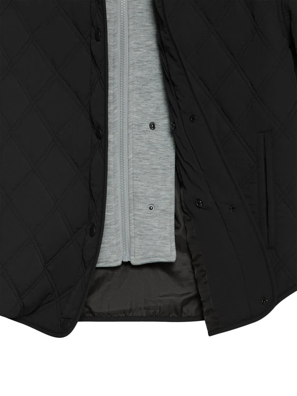 Quilted Jacket With Removable Hood sold by Suzy Shier product image thumbnail 3