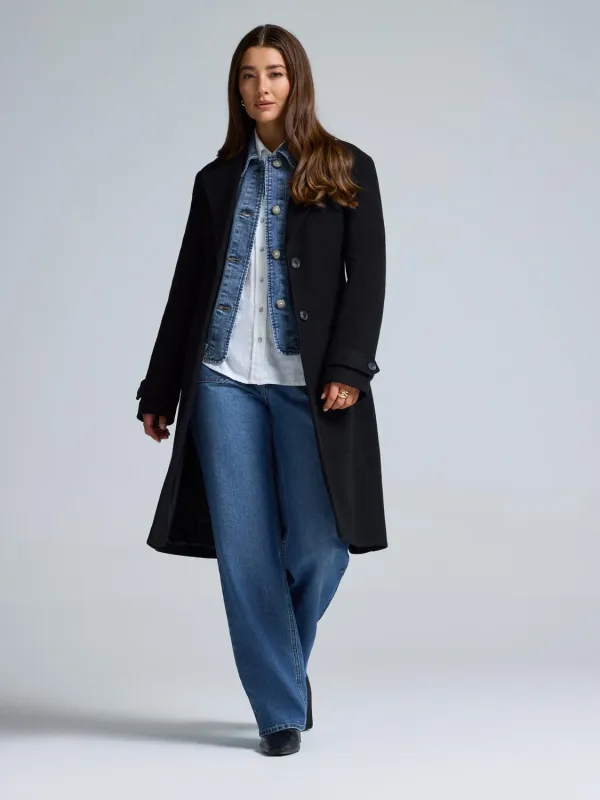 Faux Wool Wrap Coat sold by Suzy Shier