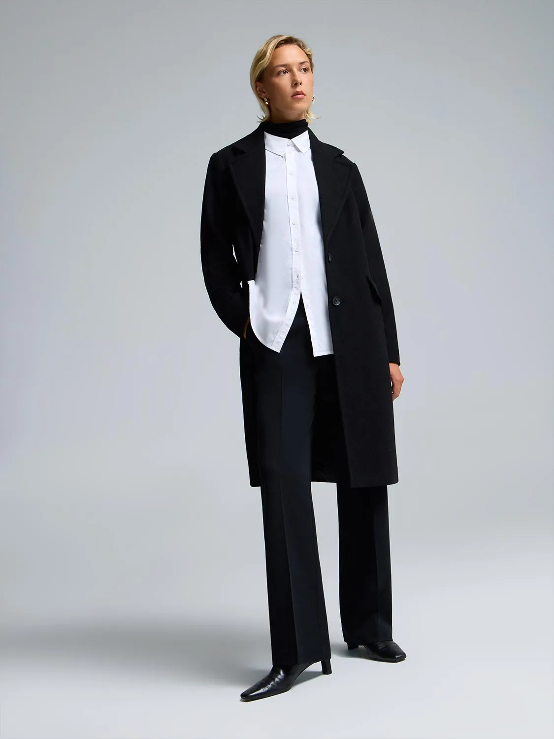 Single-Breasted Car Coat sold by Suzy Shier