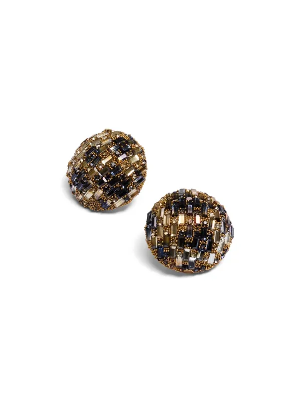 Animal Print Illusion Button Earrings sold by Suzy Shier