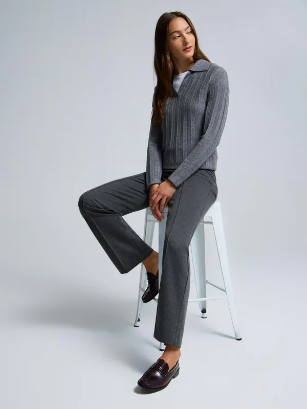 Front Pintuck Straight Leg Pants sold by Suzy Shier