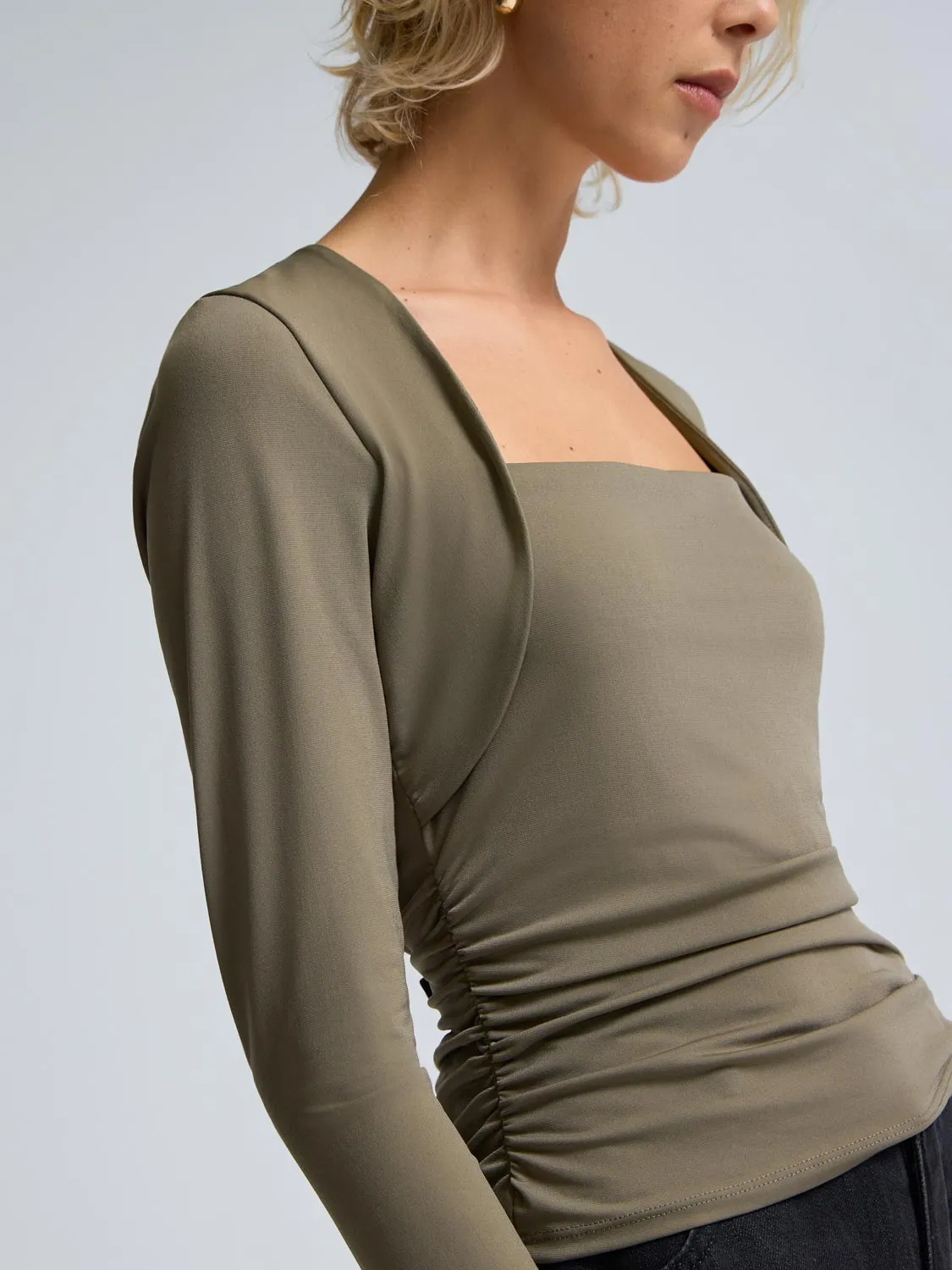 Square Neck Bolero Top sold by Suzy Shier product image thumbnail 2