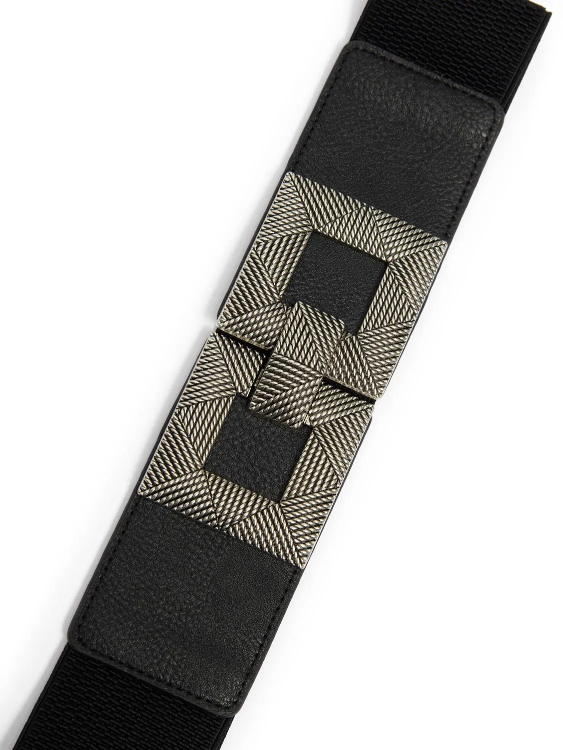 Carved Metal Buckle Elastic Belt sold by Suzy Shier