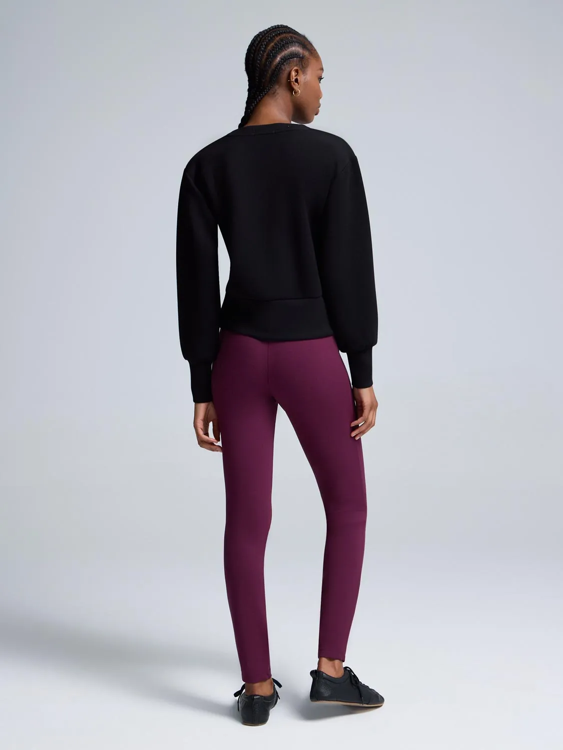 Embellished Cloud Fleece Cropped Sweatshirt sold by Suzy Shier product image thumbnail 4