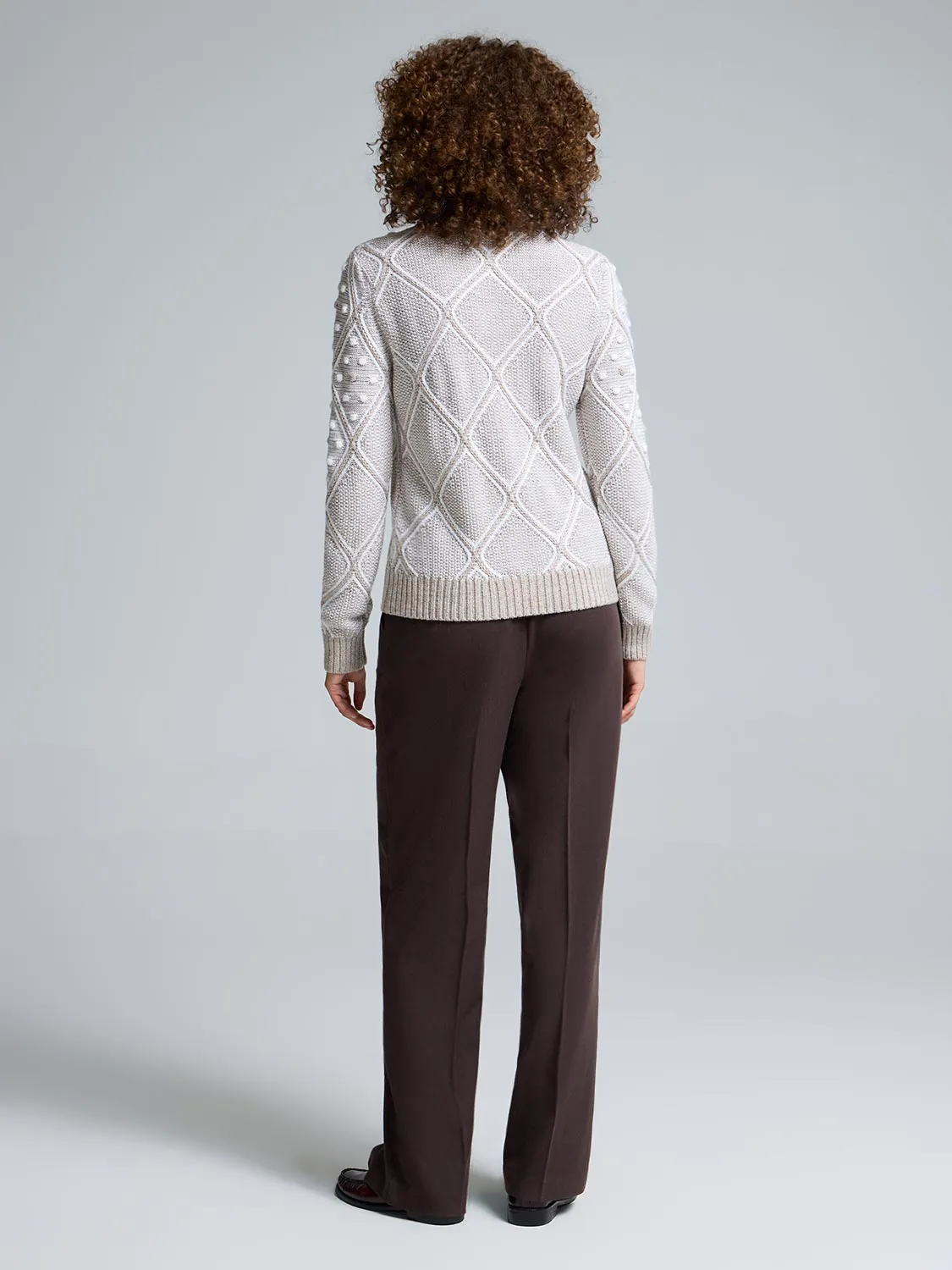 Mock Neck Pom Pom Detailed Sweater sold by Suzy Shier product image thumbnail 4