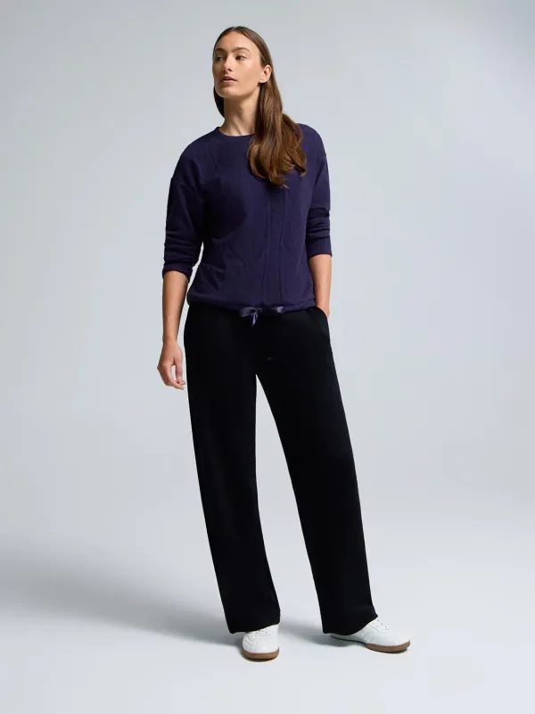 Cable Knit Jacquard Top sold by Suzy Shier