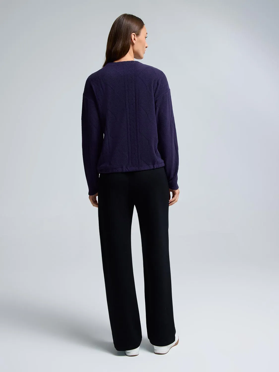 Cable Knit Jacquard Top sold by Suzy Shier product image thumbnail 4