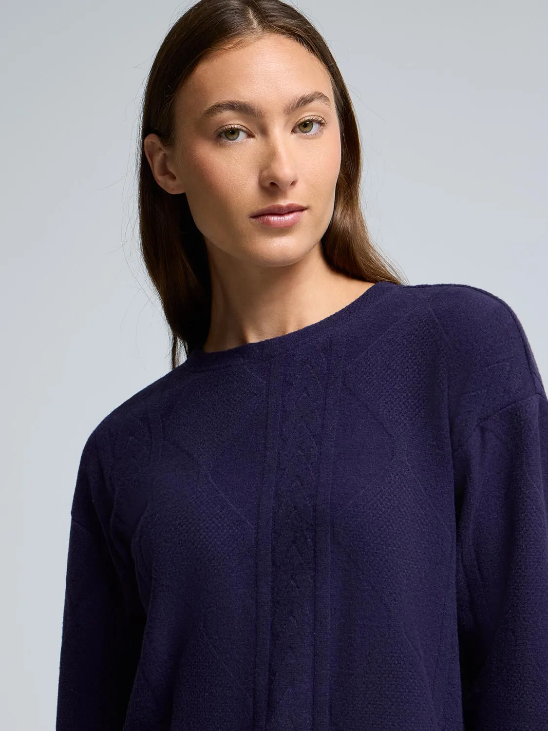 Cable Knit Jacquard Top sold by Suzy Shier product image thumbnail 5