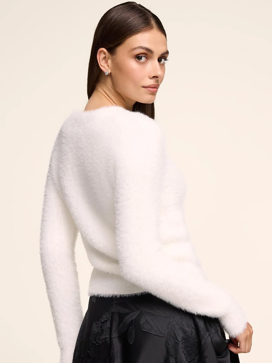 Fuzzy Cardigan sold by Suzy Shier product image thumbnail 5